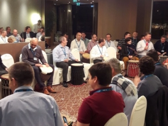 Abbiamo organizzato un team building drum circle per il meeting annuale internazionale di Zebra Technologies a Roma